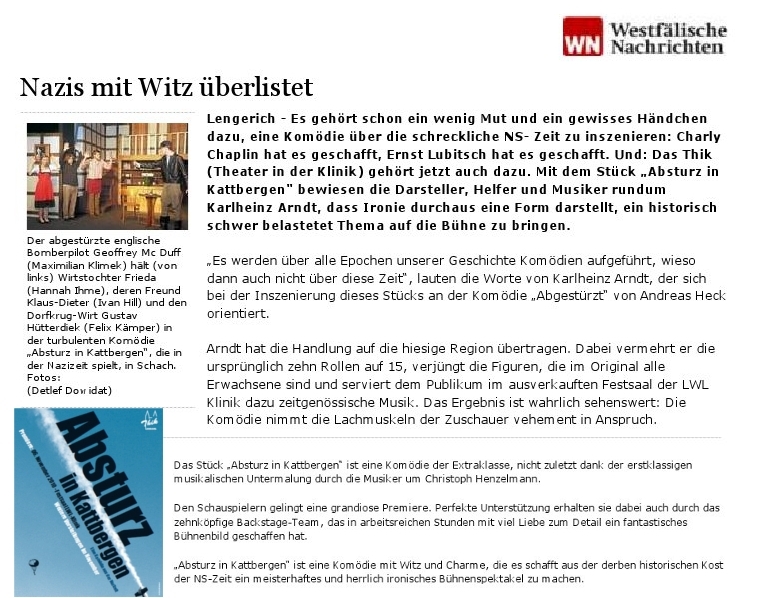 Artikel aus den Westfälischen Nachrichten