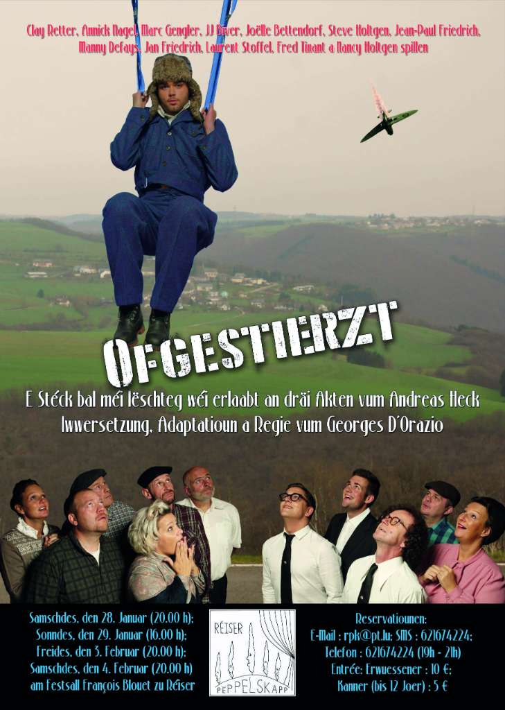 Plakat zu "Ofgestierzt" der Reiser Peppelskaepp