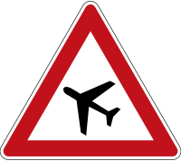Verkehrszeichen 144 - Achtung Flugverkehr