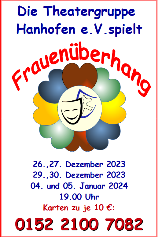 Flyer zu Frauenüberhang Theatergruppe Hanhofen e.V.