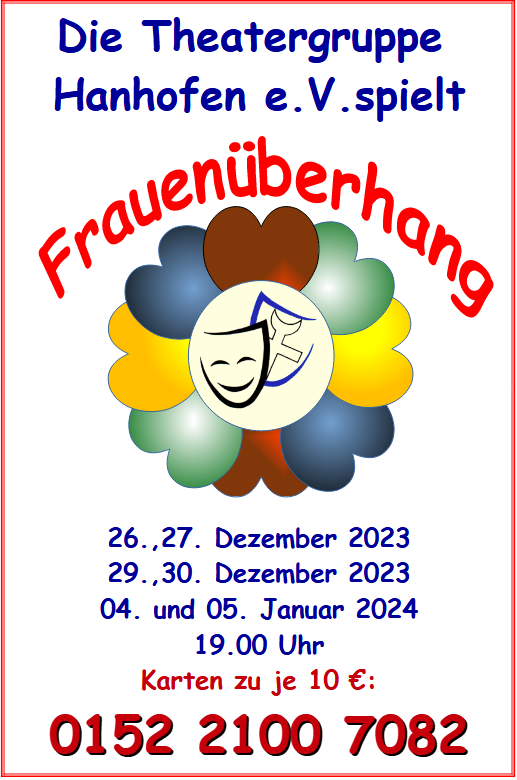 Flyer zu Frauenueberhang Theatergruppe Hanhofen e.V.