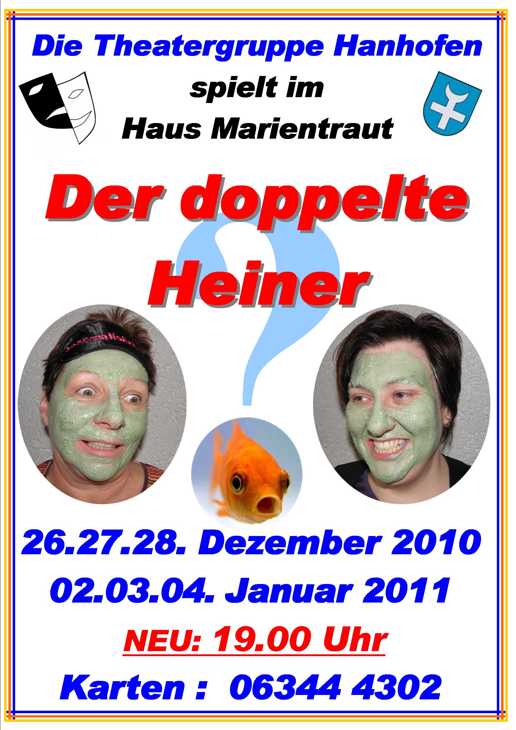 Plakat der Aufführung in Hanhofen