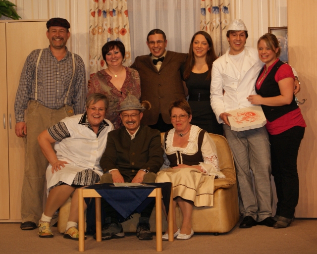 Spielertruppe der TGH. bei "Der doppelte Heiner".