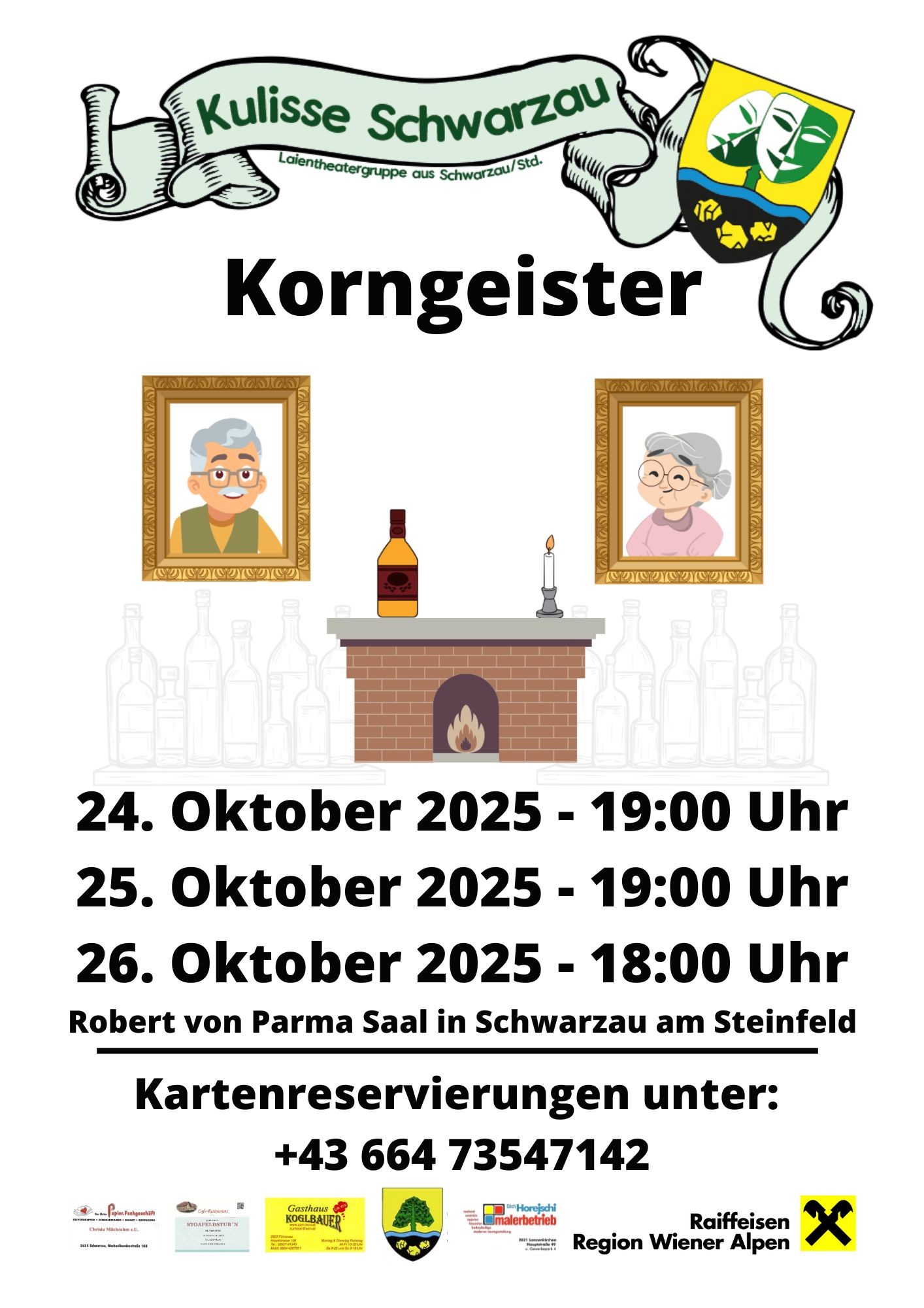 Plakat von Kulisse Schwarzau zu "Korngeister"