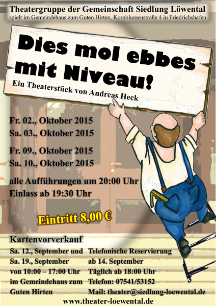 Plakat Theater Loewental - Dieses mal was mit Niveau!