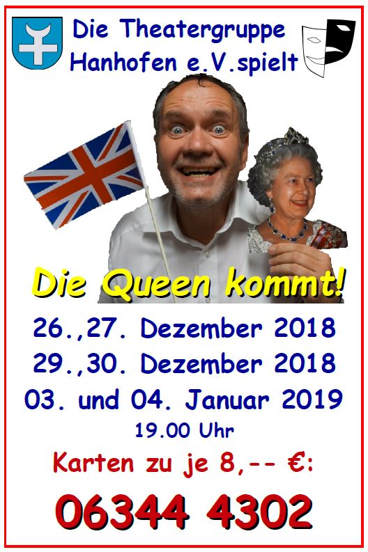 Flyer der TGH zu "Die Queen kommt!"