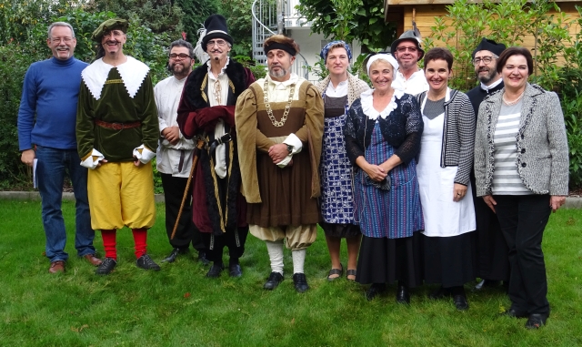 Gruppenbild am Tabakschuppen zur Tabakkerwe 2017